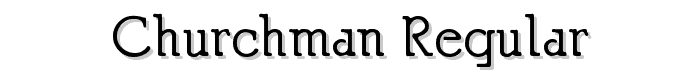 Churchman Regular font
